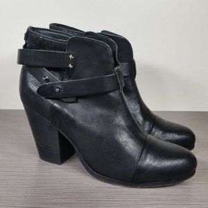 Rag & Bone Harrow Ankle Boot, Black Leather, Womens Size 9 US / 39